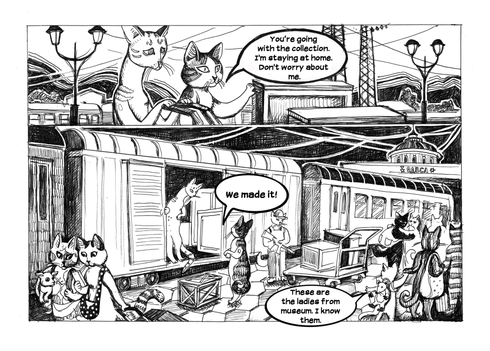 War Diary. Marisel and Pana Kota are saving cultural heritage –  Eine Comiclesung